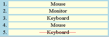 delete the last item delete the last item