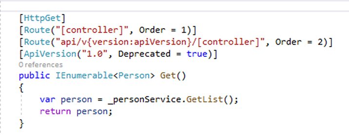 Deprecating API Version Deprecating API Version