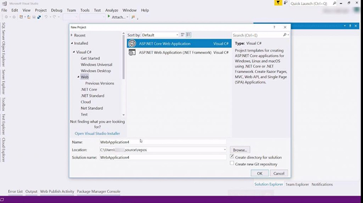 ASP.NET Core Web Application