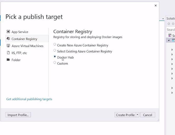 Pick a Publish Target