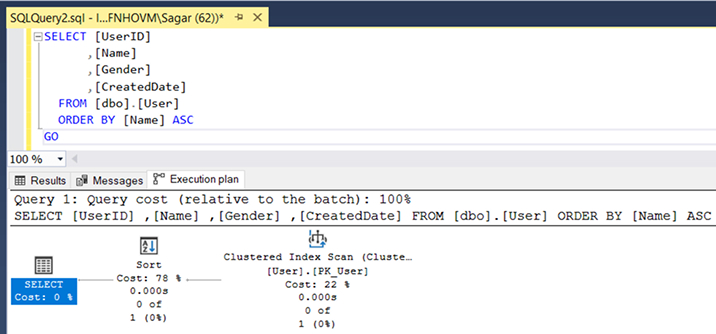 Actual Execution Plan Example Actual Execution Plan Example