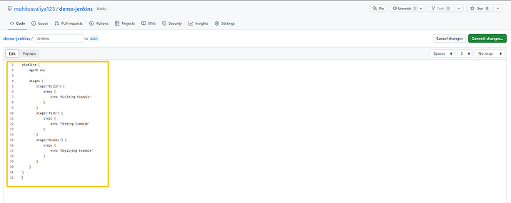 Jenkins Pipeline Code